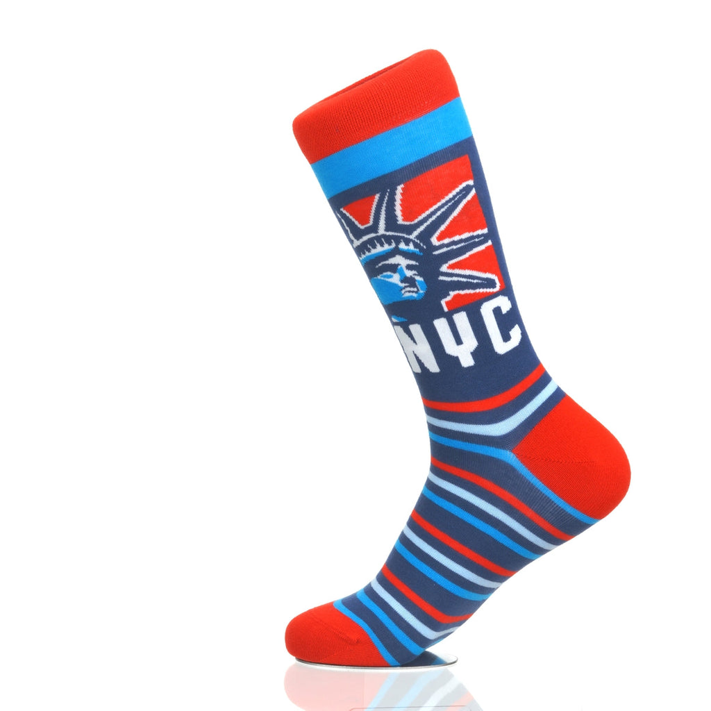 New York Statue Head RedWhiteBlue